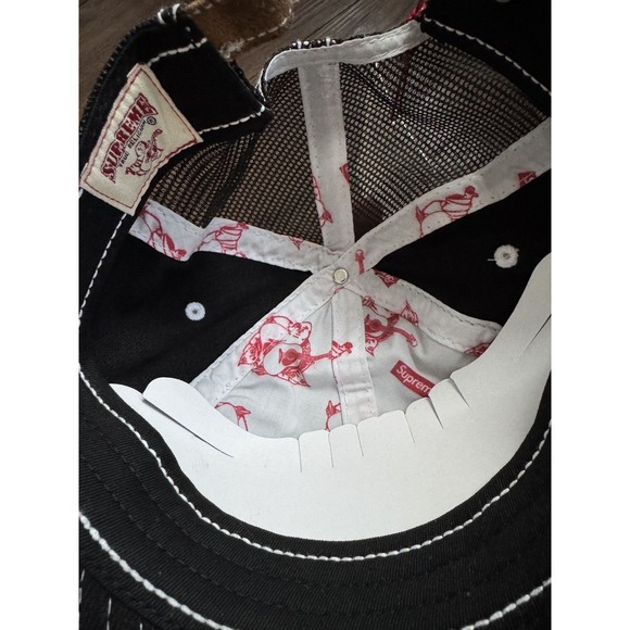 BLACK Supreme True Religion Black 6-Panel Hat One Size